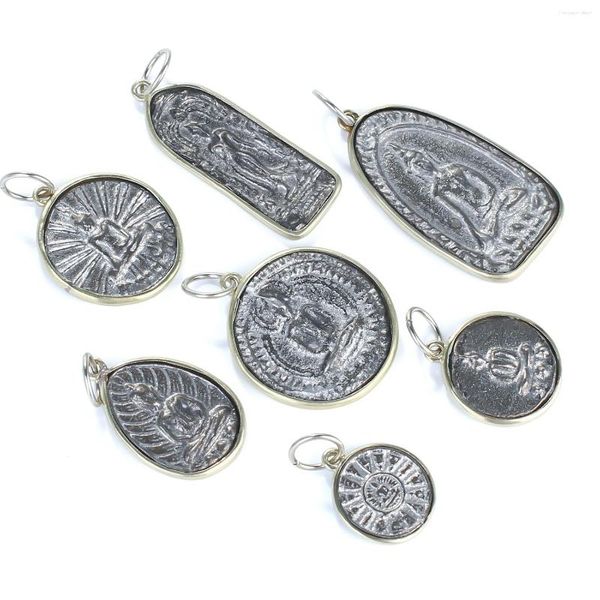 Ожерелья с подвесками C.QUAN CHI, богемные ювелирные изделия Будды, ручная работа, резьба по камню в стиле бохо, аксессуары для изготовления ожерелья своими руками