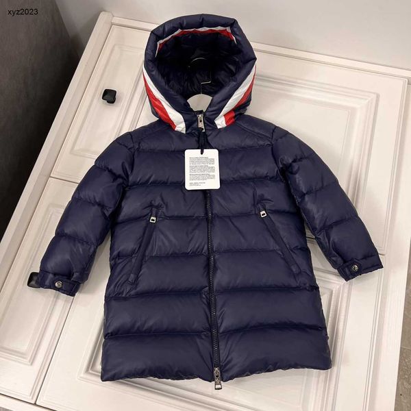 23SS hochwertiger Mantel für Kinder, Designer-Babykleidung, Kindermäntel, Mädchen-Jungen-Jacke mit Kapuze, warmer Winter, 100–160 cm