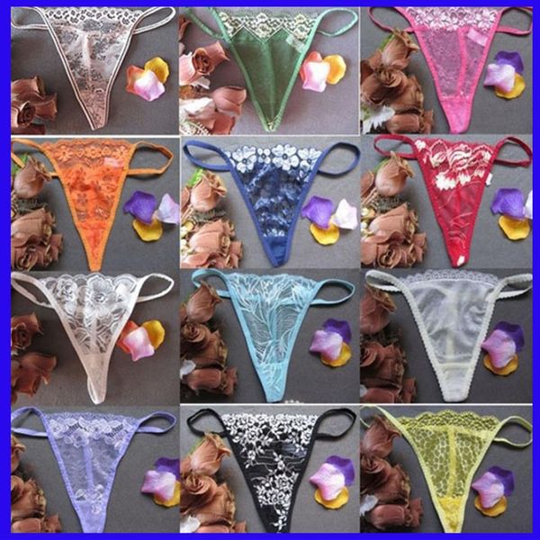 Kadın Seksi Dantel Külot T-BACK EĞİTİM KADIN NET İSİYLERİ Şeffaf G-String Tongs Lingerie Underpants257g