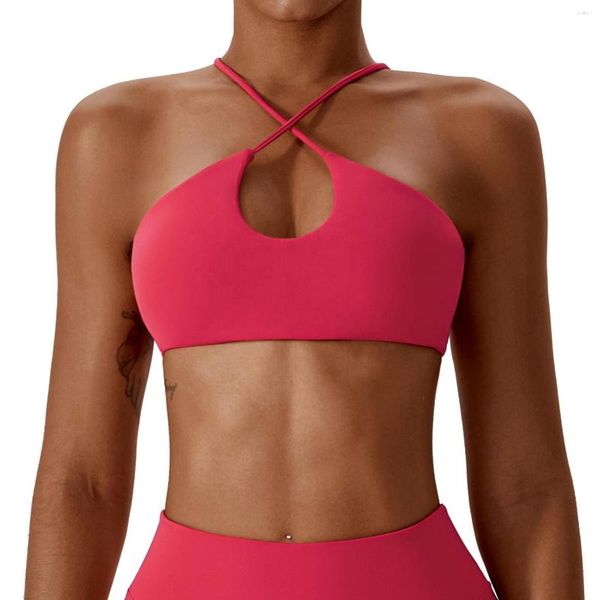 Abbigliamento da yoga Donna Compressione Morbida di supporto Controllo fermo Torsione Reggiseno da corsa Tinta unita Sport all'aria aperta Fitness