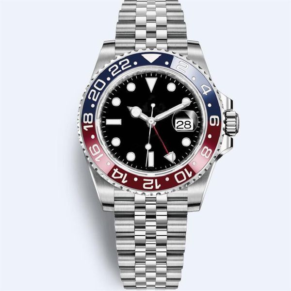 Super fábrica relógio 17 estilo movimento automático de aço inoxidável mergulho bidirecional moldura cerâmica 40mm luminoso relógios de pulso masculinos relógios308s