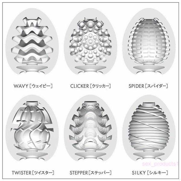 Оптово-оптовая продажа шести типов EGG Мужской мастурбатор Силиконовая киска Man Секс-игрушки для мужчин Товары для взрослых