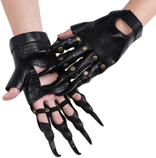 Fünf Finger Handschuhe Halloween Klaue Kostüm Party Requisiten Scary Horrific Wolf Paw Cosplay Clown Krallen Drachen Nagel 230921