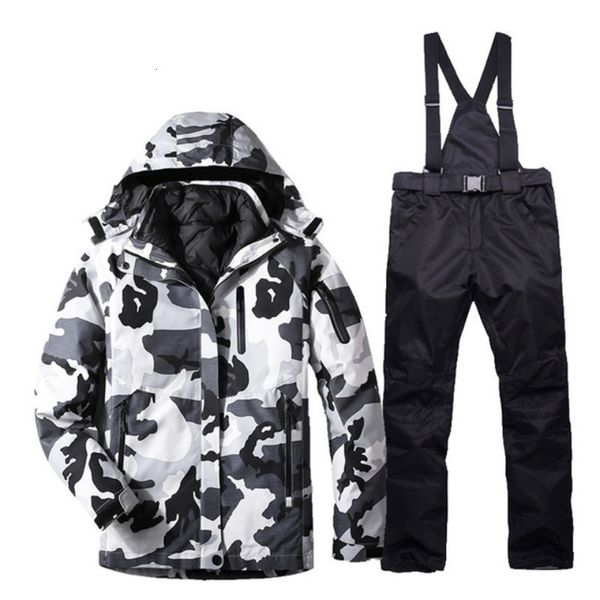 Tute da sci Uomo Tuta da sci invernale Antivento Impermeabile Caldo Snowboard Maschile Outdoor Addensare Giacca da neve Pantaloni Set 230921