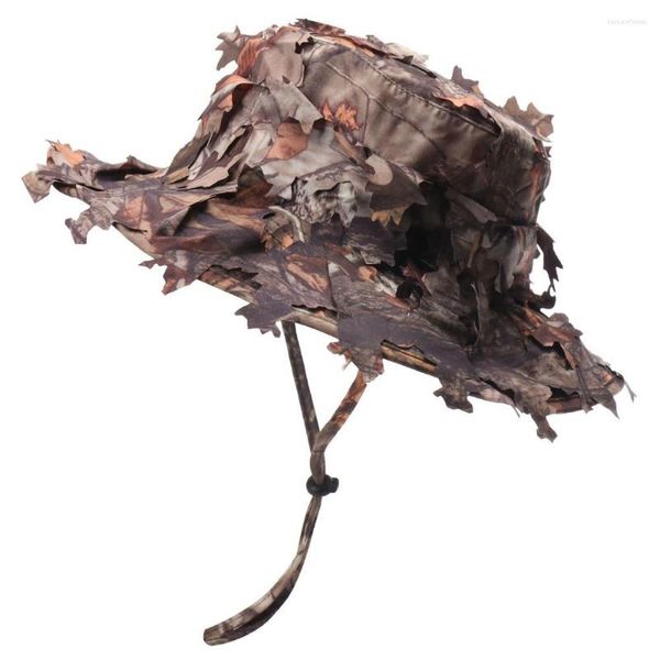 Berretti Uomo Cappello militare tattico Stile militare Berretto da secchio Poliestere Foglie finte Occultamento Camouflage Giungla Viaggi all'aperto JM0028