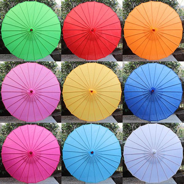 Зонты, китайский цветной тканевый зонт, белые, розовые зонтики, китайский традиционный танцевальный цветной зонтик, японский шелковый реквизит 230920