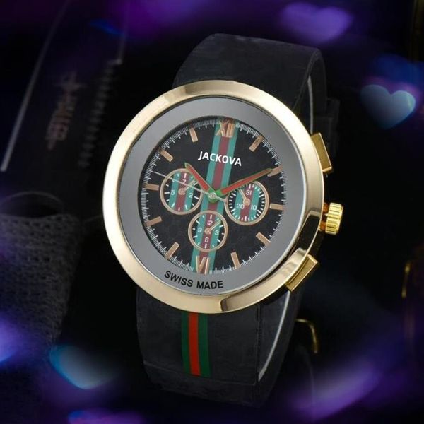 Famoso designer clássico de luxo moda cristal relógios masculinos 45mm quartzo grande dial diamantes anel relógio relógio mesa relojes de marca2570