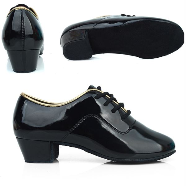 Scarpe eleganti XIHAHA Moda Uomo Nero Scarpe da ballo latino Tacchi bassi Ballroom Uomo Ballo per ragazzi Tango Salsa Rumba Modern Jazz Sneaker 230921