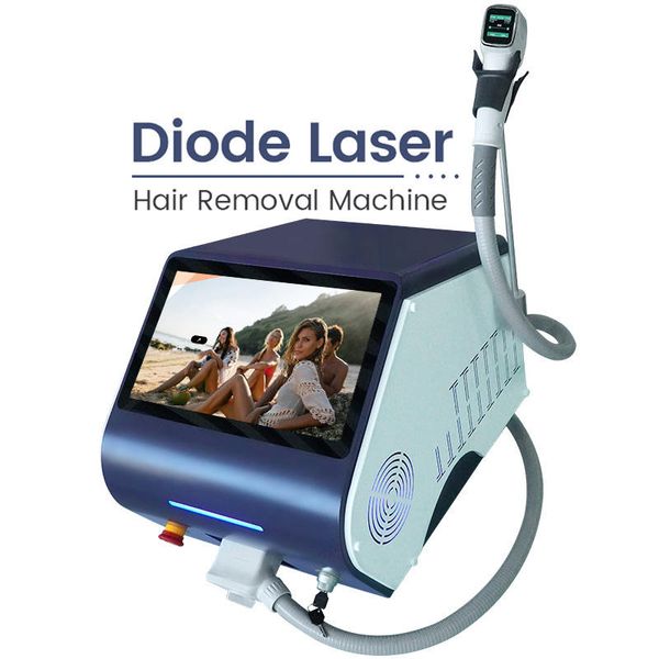 Портативная машина для удаления волос, диодный лазер 808 нм, 3 длины волны, портативное оборудование для постоянной лазерной эпиляции