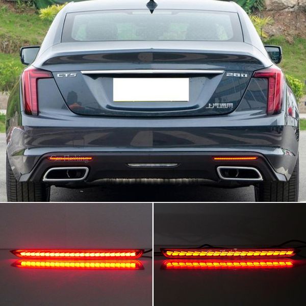 Auto LED Stoßstange Hinten Lampen Für Cadillac CT-5 2019-2023 Bremslicht Blinker Backup-Reflektor Lampe Rücklichter nebel Lampe