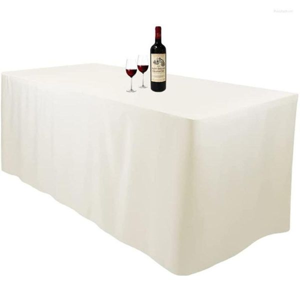 Masa bezi 6 ft Siyah polyester masa örtüsü açık setleri düğün partisi_jes1610