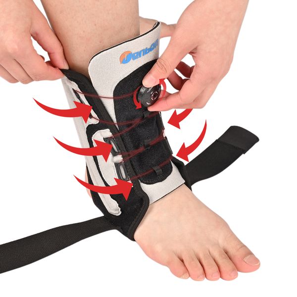 Portátil fino equipamento tenbon sistema de rotação tornozelo cinta suporte protetor tendão de aquiles ligamento conjunta fixação 1pcs 230920