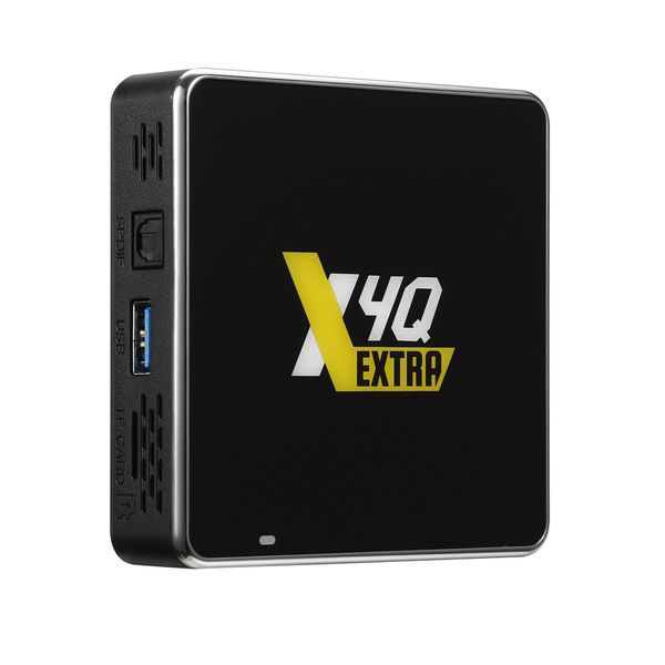 Ugoos X4Q Extra S905X4-J 4G 128G Smart Android 11 ТВ-приставка LPDDR4 2,4G/5G WiFi 1000M SPDIF B-T телеприставка