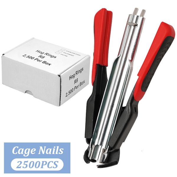 Incubadoras Gaiola Animal Hog Anéis Fio Alicate Ctype Nails Instalação Frango Porco Pássaro Pet Ferramentas Cerca Fivela 230920