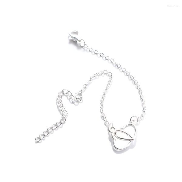 Link Armbänder Ins Koreanische Frauen Doppel Herz Pendent Vintage Hohl Kette Handgelenk Bands Süße Mädchen Hände Schmuck Geschenke