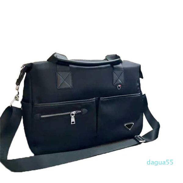 Классический портфель, мужская дизайнерская нейлоновая сумка-тоут, винтажная сумка через плечо с длинным ремнем, сумка через плечо