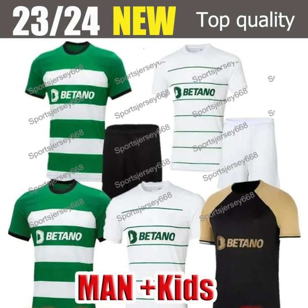 Sporting Cp 23 24 Lisboa maglie da calcio Lisbona speciale Jovane Sarabia Vietto 2023 2024 Sporting Clube De Football Shirt Uomo Bambini Kit