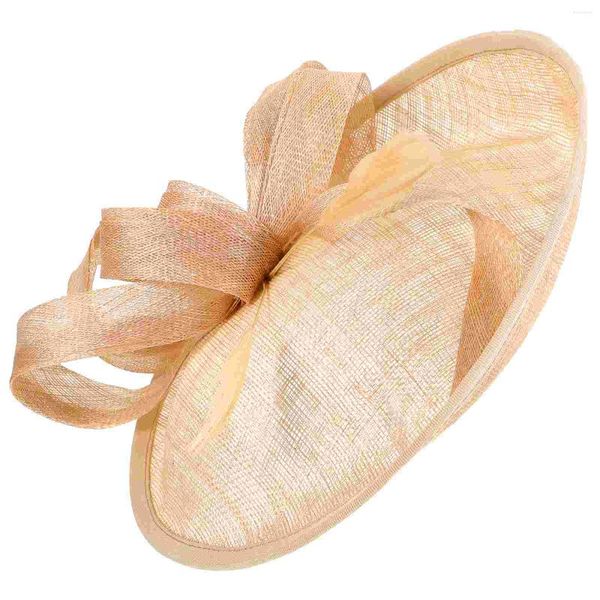 Berets noiva fascinator pinças de cabelo feminino fascinators chapéus topo elegante elegante acessórios de noiva casamento chá festa bandana