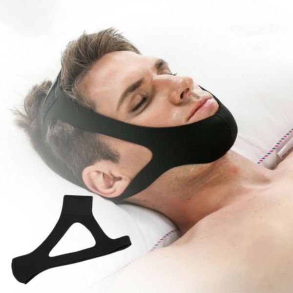 Schlafmasken Neopren Anti Schnarchen Stop Schnarchen Kinnriemen Gürtel Apnoe Kiefer Lösung Unterstützung Unisex 230921