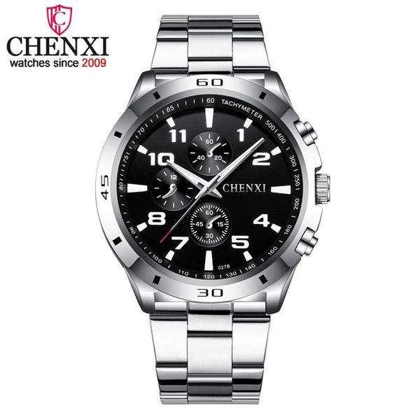 Chenxi marca superior original relógios masculinos moda casual negócios masculino relógio de pulso aço inoxidável quartzo homem relógio relogio masculino312t