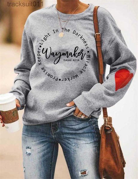 Женские свитера Модный уличный женский свитер спортивная свободная рубашка с буквенным принтом современная зимняя куртка Waymaker ISAIAH 42 16 L230921