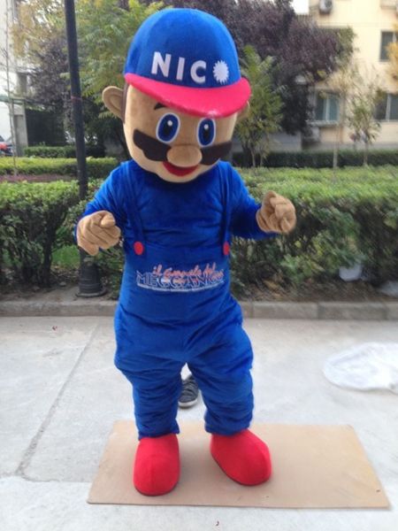 Nico velho traje da mascote fantasia personalizada anime kit tema mascotte fantasia vestido personagem de desenho animado traje de carnaval