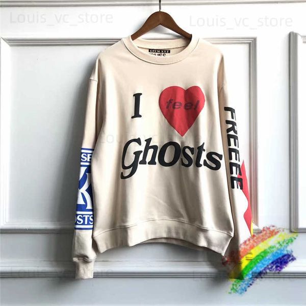 Herren Hoodies Sweatshirts Puff Print CPFM Sweatshirt Jungen und Mädchen sehen Ghosts Crewneck T230921