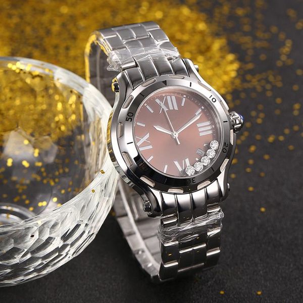 Yeni Moda Lady Watch Quartz Hareket Elbisesi Kadınlar İçin Saatler Paslanmaz Çelik Band Pembe Yüz Bilek Swatch CP01285E