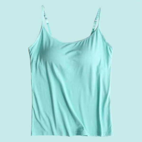 Mulheres Shapers Mulheres Voltar Almofada Cardiotorácica Halter Colete Sem Anel de Aço Copo Fora Desgaste Roupa Interior Camisole Longo Algodão Strap Top