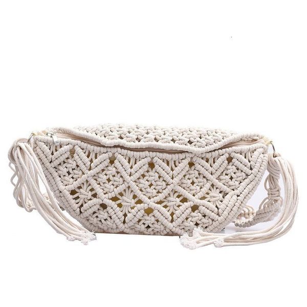 Bel Çantaları Kadın Yaz Plajı Macrame Örgü Bohem Fanny Pack Fashion Tığ Çingene Aztek Ibiza Etnik Bum Kemer 230920