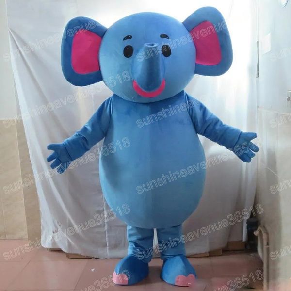 Halloween-Maskottchen-Kostüm, blauer fetter Elefant, hochwertiges Cartoon-Themen-Charakter, Karneval, Unisex, Erwachsene, Größe, Weihnachten, Geburtstag, Party, ausgefallenes Outfit