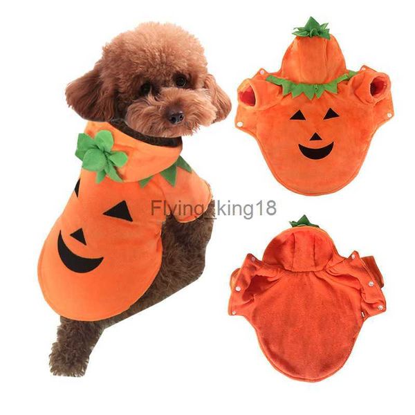 Katzenkostüme, Haustierkleidung, Hunde-Kapuzenpullover, Kürbis, lustiger Mantel, Halloween-Kostüm für Welpen, kleine, mittelgroße und große Hunde und Katzen, Kleidung HKD230921