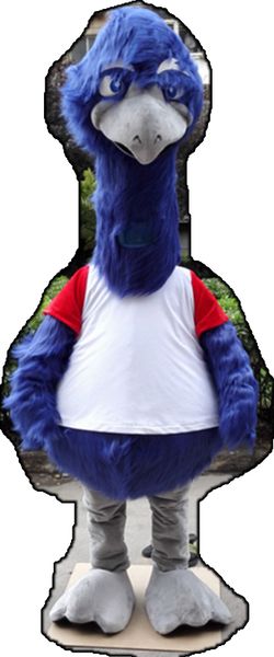 costume della mascotte dello struzzo blu emu costume di fantasia personalizzata kit anime mascotte costume di carnevale 41487