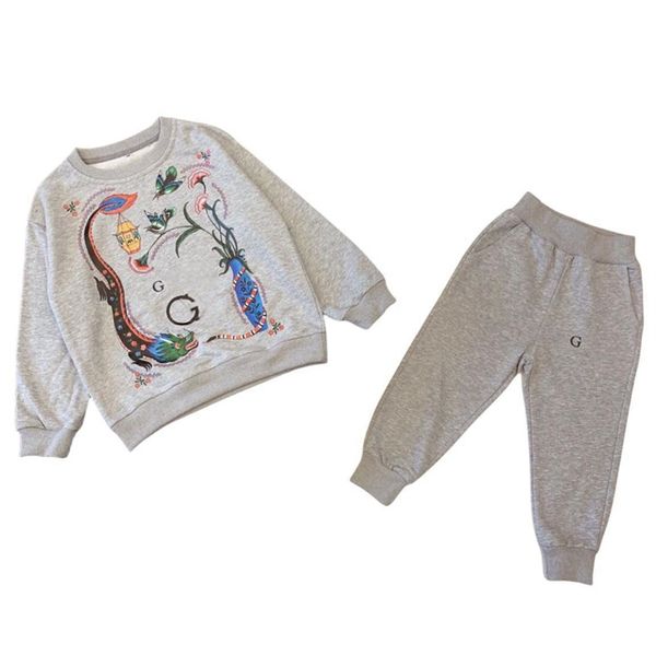 Baby Jungen Mädchen Gestreifte Kleidung Sets Kinder Casual Sport Trainingsanzüge Baumwolle Kinder Sportswear Pullover + Hosen 2 stücke Set größe 100 cm-160 cm B06