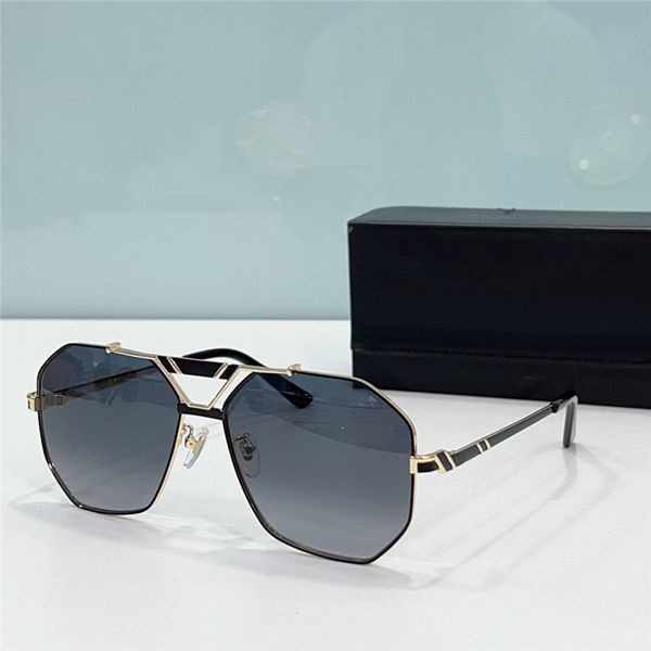 Neue Mode Herren Pilotensonnenbrille 9058 exquisiter Metallrahmen Avantgarde-Form Deutschland Design-Stil High-End-UV400-Schutzbrille für den Außenbereich