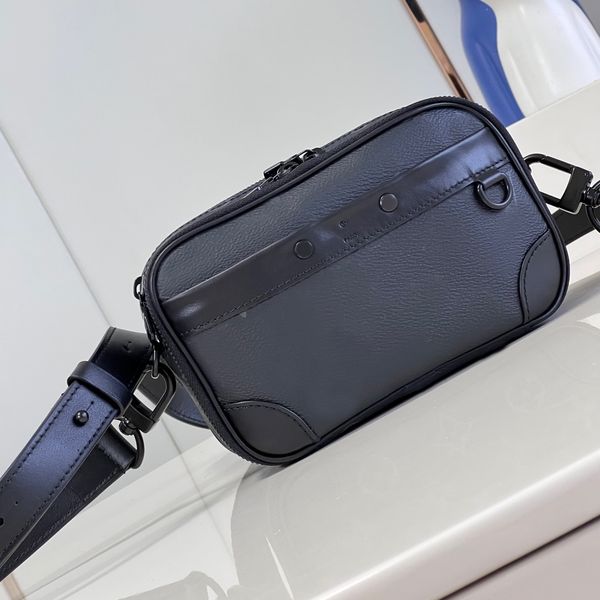 9A Neo Alpha Messenger Bags Men Кожаные сумочки Пресбиопия Печать кожаный плечевой ремешок с коробкой