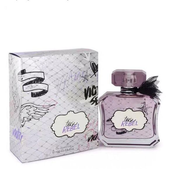 A end Brand Secret Perfume 100ml Bombshell Sexy Girl ribelle Donna Fragranza di lunga durata VS Lady Parfum Pink Bottle Colonia