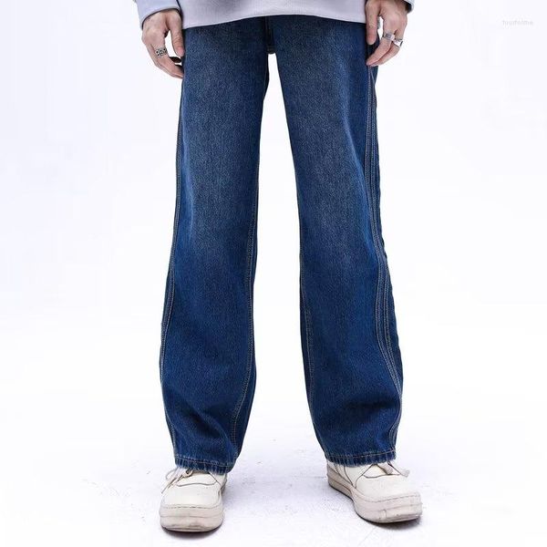 Jeans da uomo Pantaloni vintage lavati da donna Y2K High Street Pantaloni casual da coppia hip-hop Pantaloni larghi estivi dritti 5005