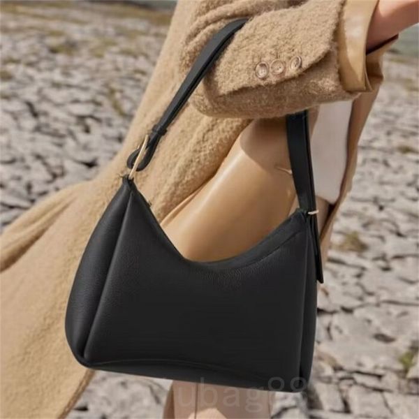 Сумочка в форме полумесяца, высококачественные дизайнерские сумки, кожаные сумки для путешествий, сплошной цвет, черный, коричневый, модный клатч, роскошная сумка через плечо для макияжа, большая вместимость xb070
