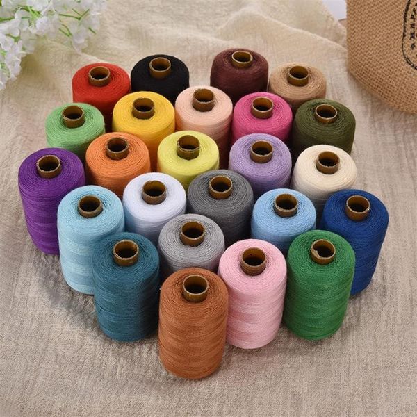 Yarn242e linhas de bordado multicoloridas para máquina de costura, linhas de poliéster, remendo artesanal, suprimentos para volante, jardas, 24 peças