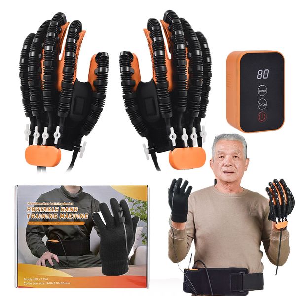 Tragbare schlanke Ausrüstung Rehabilitationsroboter Handschuh Handgerät Fingertraining Massagehandschuhe Schlaganfall Hemiplegie Funktionswiederherstellung 230920