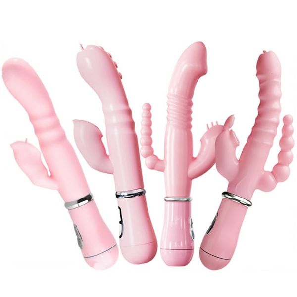 Giocattoli per adulti Coniglio G Spot vibratore vibratore clitoride stimolatore pene anale doppia penetrazione lingua leccata doppia asta giocattolo del sesso per donne adulte 230920