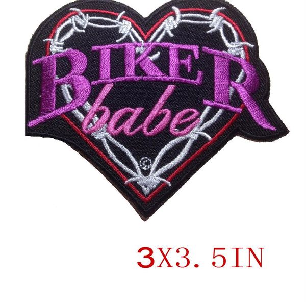 PERSONALIZADO LOW BIKER BABE MOTOCICLETA BORDADA MOTOCICLISTA MC ROCK IRONSEW SENHORAS VEST PATCH 198i