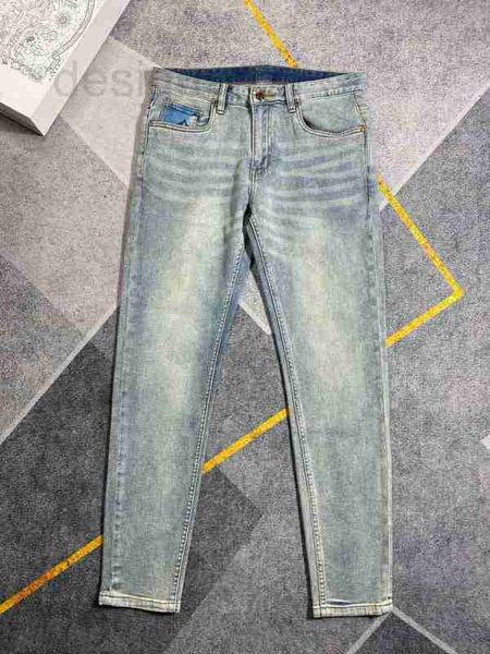 Jeans da uomo firmati L Primavera/Estate New Fashion Wash Micro Stretch Jeans slim fit Uomo Micro Stretch QRZ1