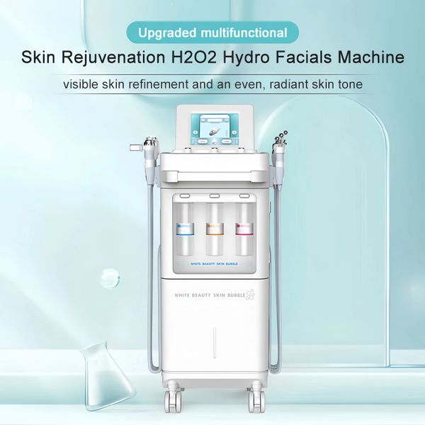 Dermoabrasione Hydro Facial Clean Oxygen Jet Bubble Aqua Peeling Trattamento idratante per l'acne Migliora la pelle Micro-touch Beauty Machine