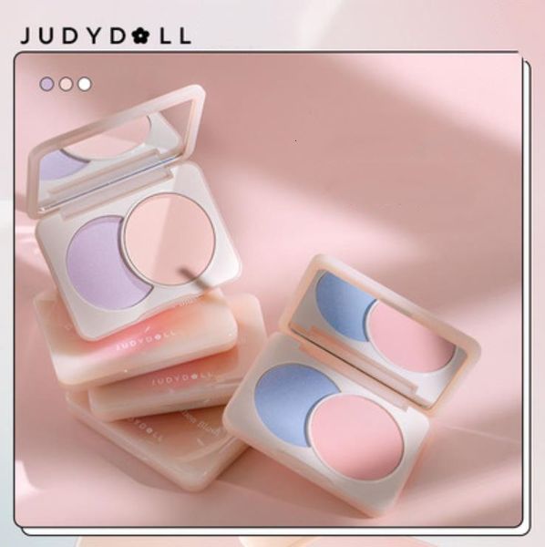 Blush JUDYDOLL Combinação de duas cores Blush Expansão Convergência Mistura Nude Maquiagem Blush Natural Iluminar Paleta de maquiagem de tom de pele 230921