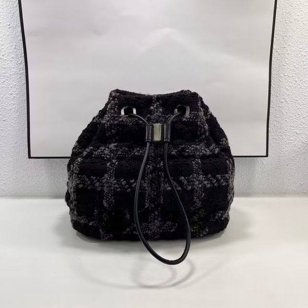 Designer-Rucksack für Damen, Winter-Wollstricktaschen, modische Umhängetaschen mit großem Fassungsvermögen 24757