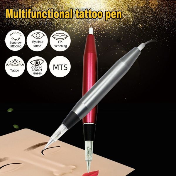 Máquina de tatuagem multifuncional mts elétrica maquiagem permanente dispositivo para sobrancelha delineador lábio arte corporal beleza 230921