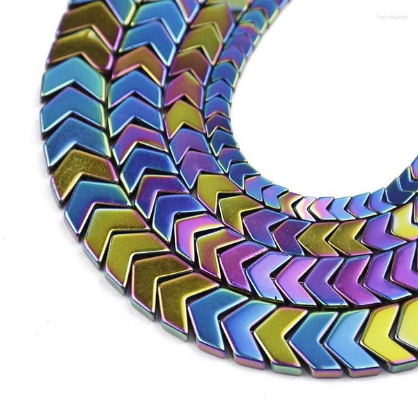 Perlen Naturstein Bunte Pfeile Form Hämatit Perle 4/6/8/10mm Spacer Lose Für Schmuck Machen Diy Armband Zubehör