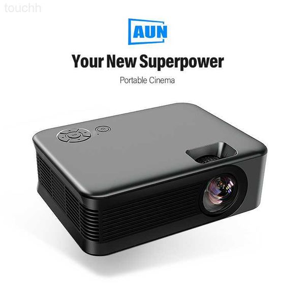 Projetores AUN MINI Projetor A30 mini projetor suporte 4k Smart TV portátil Home Theater Cinema LED projetores para filme 4k L230923